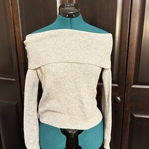 Forever 21 Off-Shoulder Gray Sweater